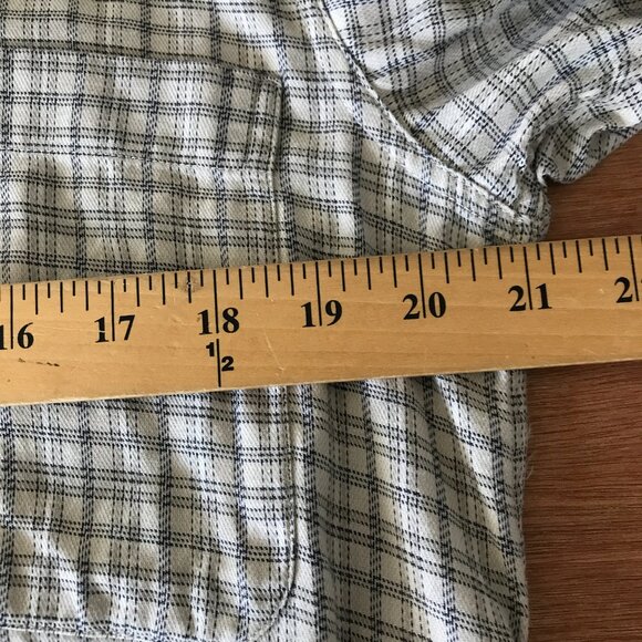 Ermenegildo Zegna Shirt Men S Black Plaid Pocket Button Down Long Sleeve 18164 - Picture 8 of 16